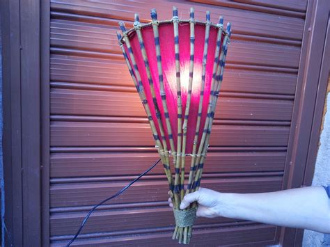 Night Lamp / Bamboo Lamp / Handmade Night Lamp / Vintage Wall - Etsy