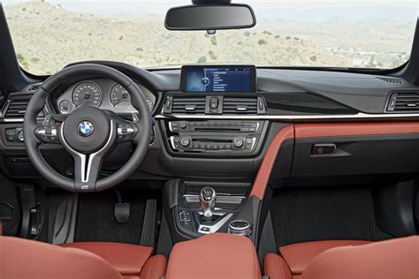 BMW M4 Convertible dashboard press shot