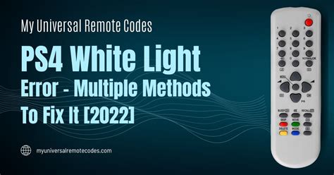 PS4 White Light Error - 7 Methods To Get It Fixed [2022]