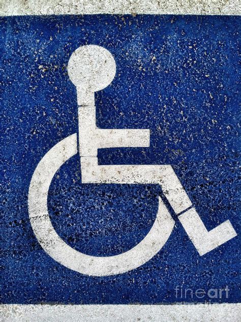 Handicapped Symbol Photograph by Bryan Mullennix