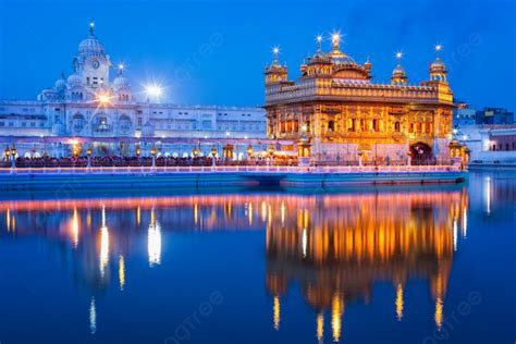 Sikh Sacred Site Gurdwara Sri Harmandir Sahib Also Known As The Golden Temple Photo Background ...