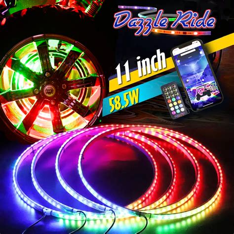 AOCHENGYDH LED Wheel Lights For Double Row RGB LED Wheel Ring Light Kit ...