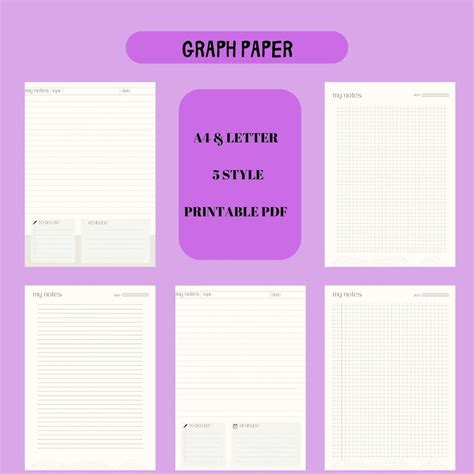Graph Paper Dot Grid Paper A4 & Letter Practice Paper Kids - Etsy