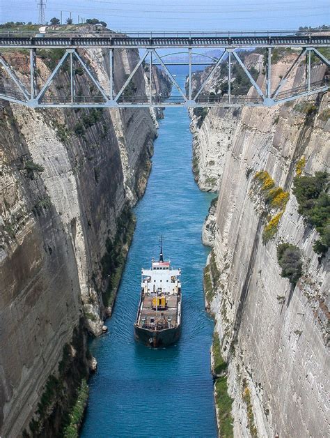 Corinth Canal in Greece image - Free stock photo - Public Domain photo ...