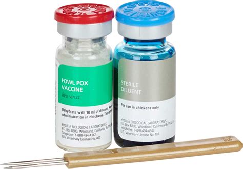 Fowl Pox Vaccine for Chickens Hygeia - Poultry Vaccines | Poultry ...