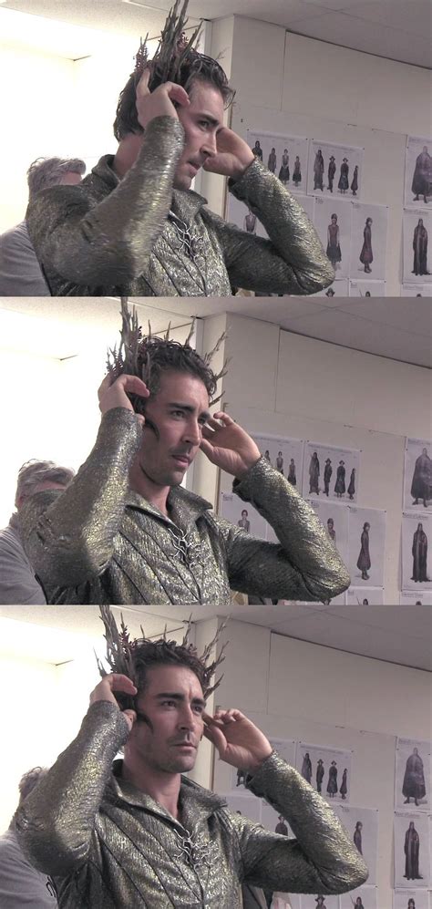 The Hobbit behind the scenes BTS - Lee Pace Lee Pace Thranduil, Legolas And Thranduil, Gandalf ...