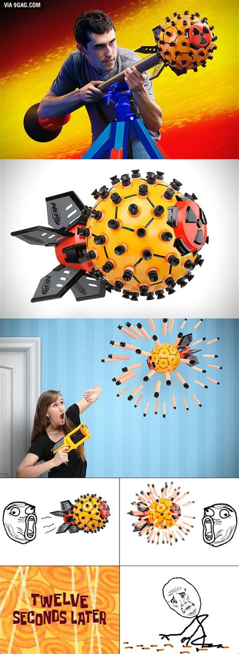 New “Nerf Nuke Launcher" can fire 80 darts in all directions! - 9GAG