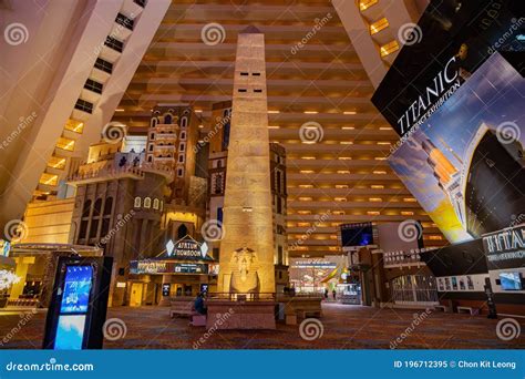 Interior View of the Luxor Hotel & Casino Editorial Image - Image of architecture, indoor: 196712395