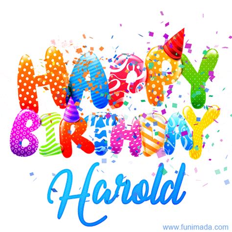 Happy Birthday Harold GIFs - Download on Funimada.com