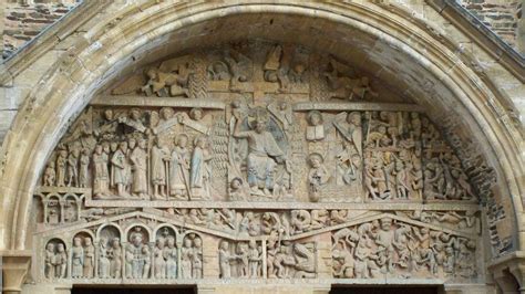 Last Judgment Tympanum, West Portal, 58. Church of Sainte-Foy. Conques ...