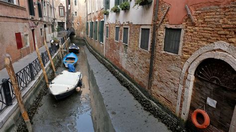 Venice waterways dry up as Italy braces for another year of severe drought