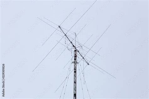 Shortwave radio antenna Stock Photo | Adobe Stock