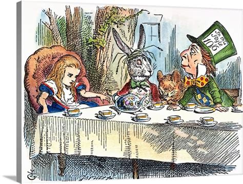 Alice's Mad-Tea Party, 1865, Alice's Adventures in Wonderland Photo ...