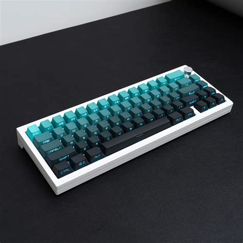 mintcaps PBT Doubleshot Keycaps Gradient Cyan Backlit Keycaps 134 Keys ...