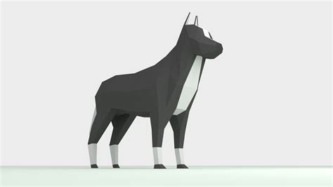 Low Poly Dog by RICHARD HIND free VR / AR / low-poly 3D model | CGTrader