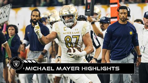 Raiders Select TE Michael Mayer | Highlights | 2023 NFL Draft - Win Big ...