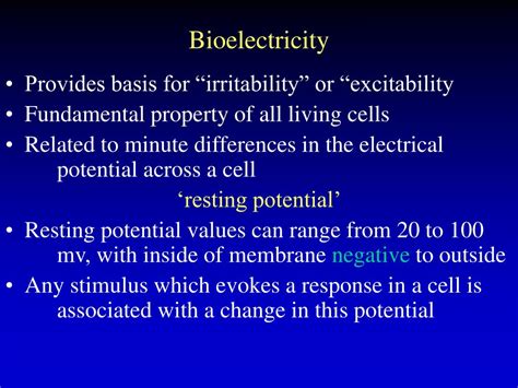 PPT - Bioelectricity PowerPoint Presentation, free download - ID:5738537