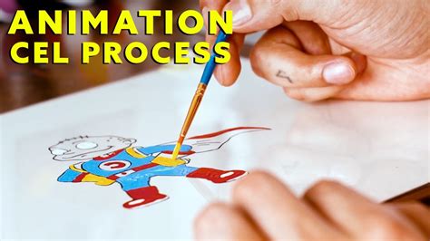 Animation Cel Painting Process | Step by Step - YouTube