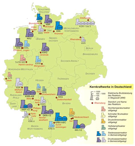 Kernkraftwerke In Deutschland - MapSof.net