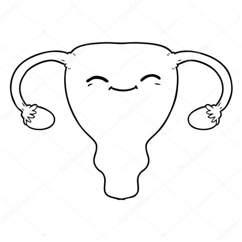 Vector Illustration Cartoon Uterus — Stock Vector © lineartestpilot #192754640