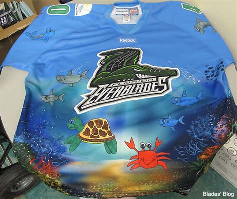 Everblades ‘under the sea’ hockey jersey is goofy, sadly snark-proof