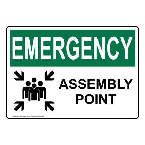 Emergency Sign - Assembly Point - OSHA