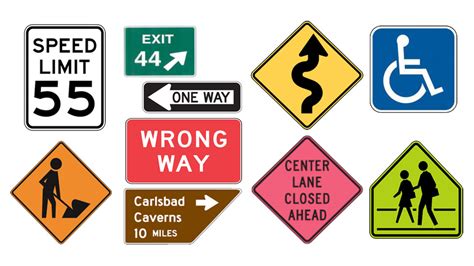 Road Sign Colors - DMV Test Questions for Your Permit