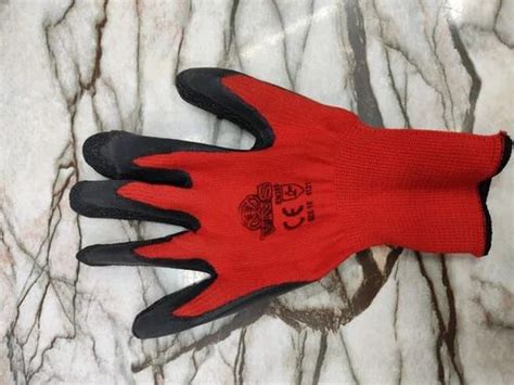 Black Industrial Safety Gloves at Rs 35/pair | Industrial Rubber Gloves ...