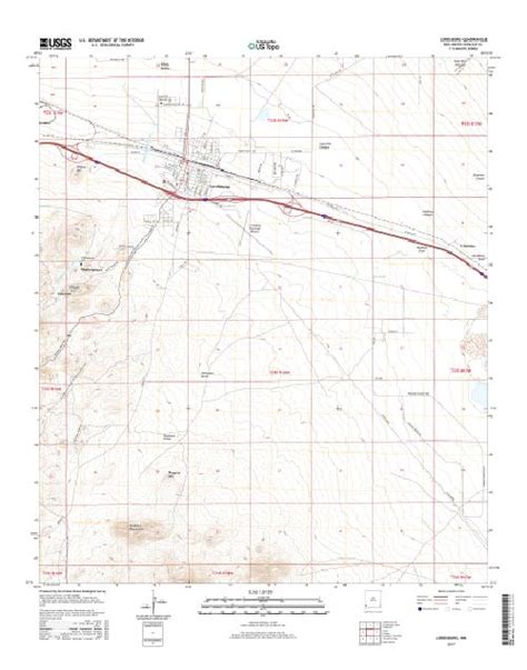 MyTopo Lordsburg, New Mexico USGS Quad Topo Map