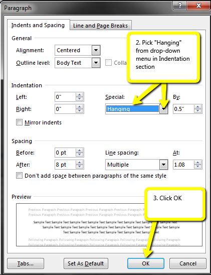 Hanging Indent - MLA 8th Edition Style Guide - Research Guides at ...