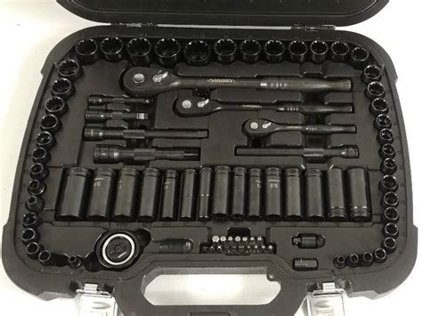 Husky 105 Piece Mechanics Tool Set, Black Anodized | Brand Name Tools, Power Equipment & More ...