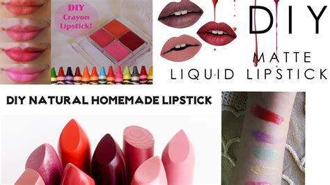 👄How to make 💋Natural Homemade Lipstick at home |DIY MATTE lipstick - YouTube