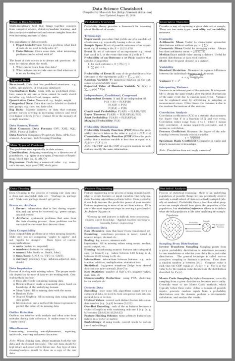 Geometry theorems cheat sheet pdf