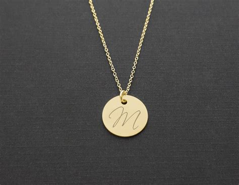 14k Gold Initial Necklace | Sincerely Silver