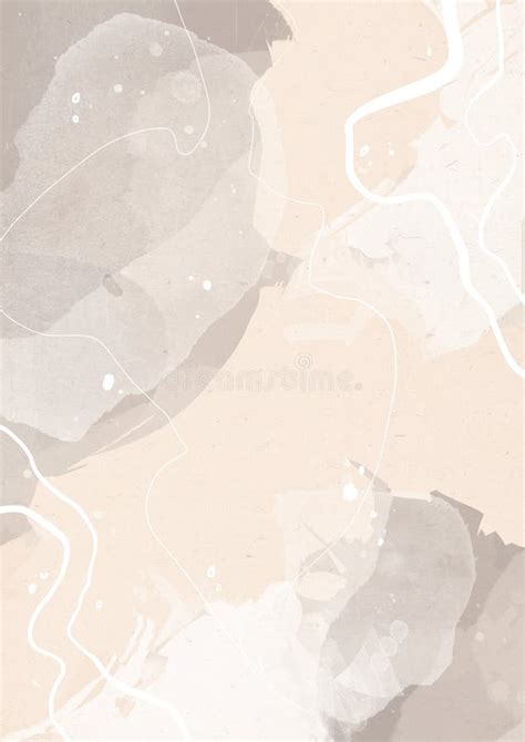 Abstract Artwork - Natural Beige Color Stock Illustration ...