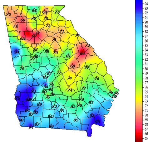 Georgia Weather - Automated Environmental Monitoring Network Page