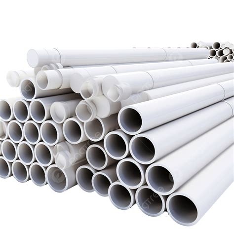 Pvc Pipes Stacked In Warehouse Tubes Pvc Pipes 3d Rendering, Water ...