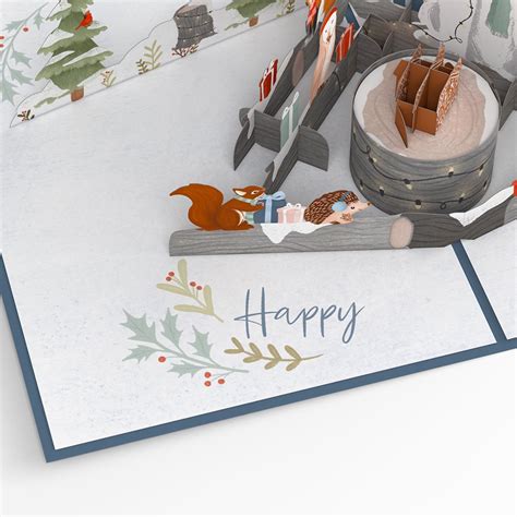 Holiday Woodland Animals Pop-Up Card – Lovepop