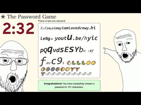 The Password Game rules