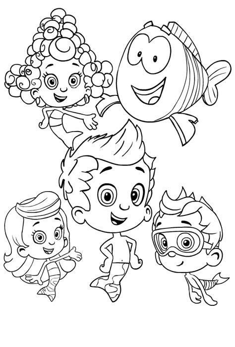 Coloring Pages Bubble Guppies Coloring Pages Image Inspirations | The ...