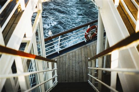 Stairs On Ship Deck Free Stock Photo - Public Domain Pictures
