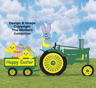 Waving Bunny, Tractor & Easter Wagon Pattern Set, Money Saving Pattern ...