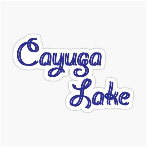 "Cayuga lake" Sticker by waves4 | Redbubble