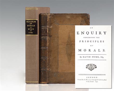 David Hume First Edition An Enquiry Concerning The Principles of Morals