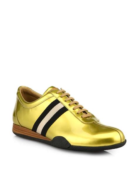 Bally Freenew Sneakers in Gold for Men | Lyst