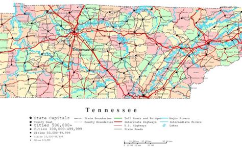 Printable Map Of Tennessee Counties And Cities Free Printable Maps ...