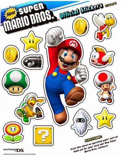 Mario Printable Stickers Luigi Printable Stickers These are great. You can print these official ...