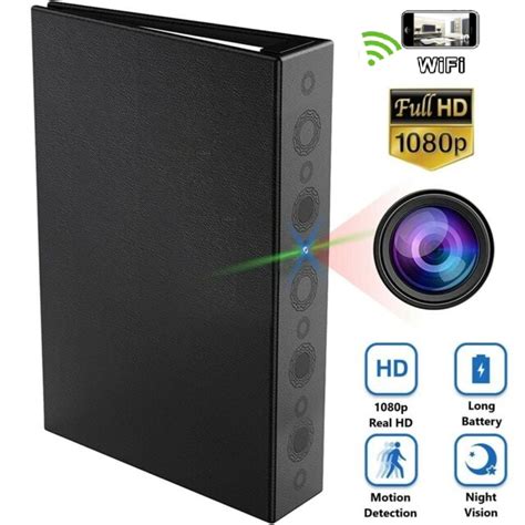 Hidden Camera Book 1080P DVR Covert Nanny IR Cam Video Recorder Book DVR 1080P Video and Audio ...