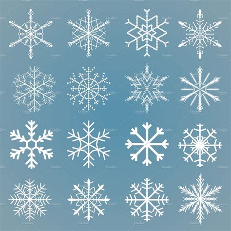 Vector snowflakes set | Snowflakes drawing, Snowflake drawing easy, Snow flake tattoo