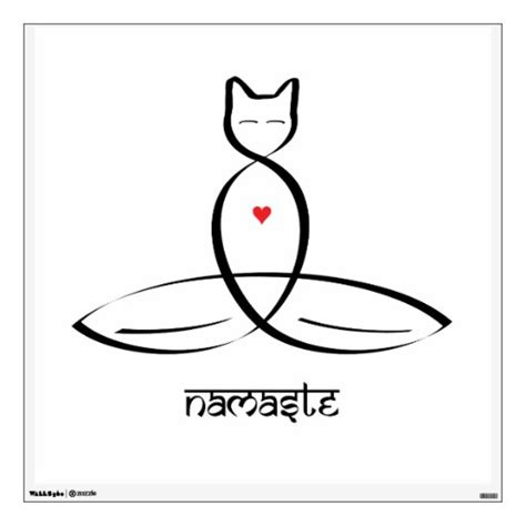 Namaste - Sanskrit style text. Wall Sticker | Zazzle